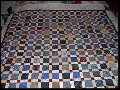 Picture of  quilt from Mary Ann, Barb, Pat and Gladys.
